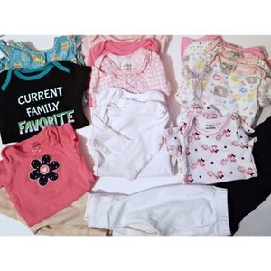 Multi-branded Baby Girls Bundle 3-6 mths 15 pieces